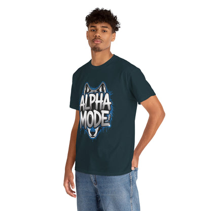 Alpha Mode Wolf Graphic Mens T-Shirt Streetwear, Alpha Tee, Wolf Tee, Street Tee, Wolf Art