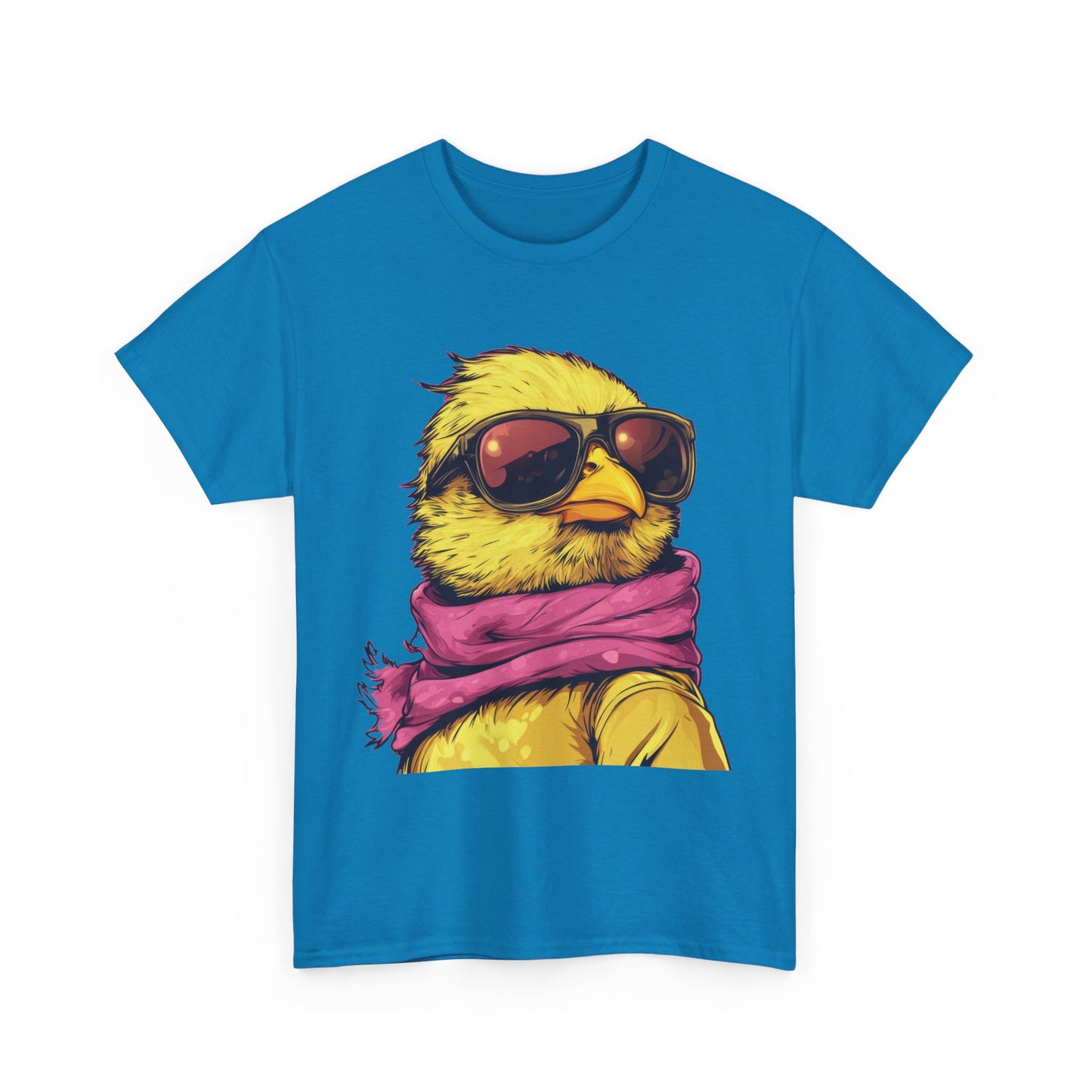 Chic Cool Chick T-Shirt, Unisex Heavy Tee, Funny Animal Tee, Trend Chick Graphic T-Shirt Gift