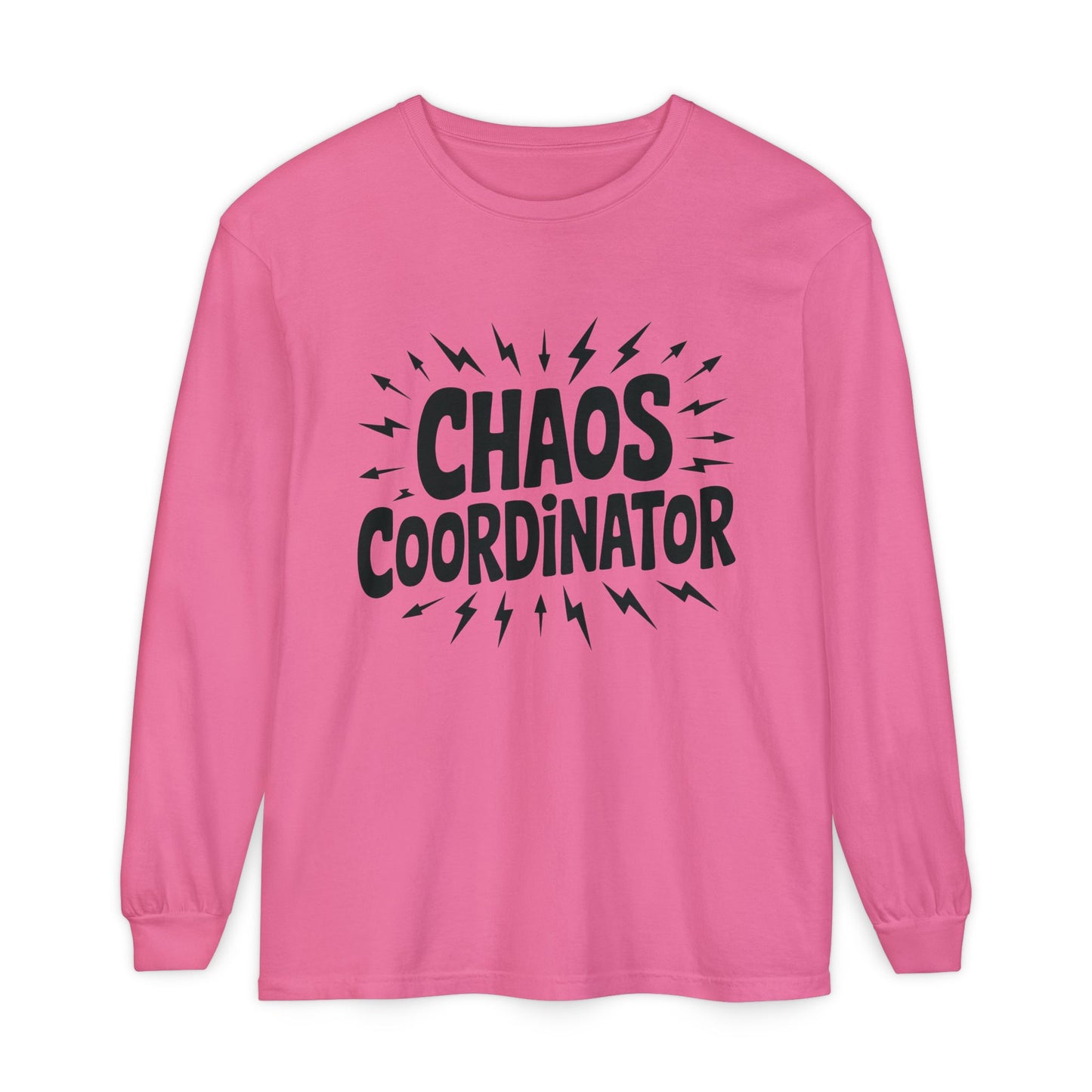 Chaos Coordinator Shirt Unisex Long Sleeve Tee, Funny Mom Life Gift, Mothers Day Shirt, Gifts for Team Leaders, Humor Apparel