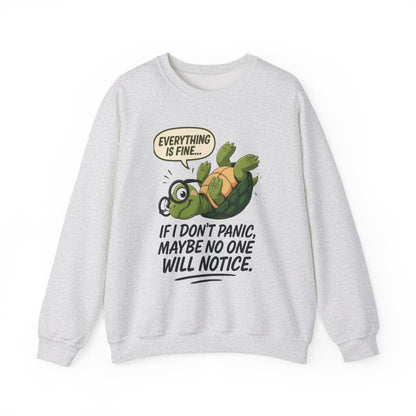 Casual Humor Unisex Sweatshirt, Perfect Gift for Anxiety Relief, Social Anxiety Joke, Quirky Graphic Sweatshirt, Introvert Humor Gift