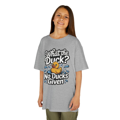 Funny Teen Duck Shirt, Kids Humor Tee, What The Duck Meme Tee, No Ducks Given Youth Tee, Sarcastic Rubber Duck Shirt, Cool Gift For Teens