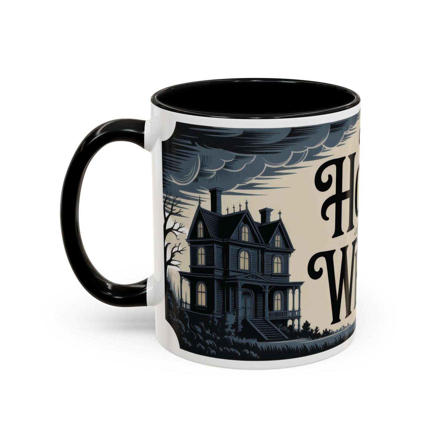 The House of Whispers Mug, Haunted Mansion Gothic Coffee Cup, Spooky Halloween Gift for Horror Lovers, Accent Coffee Mug (11, 15oz)