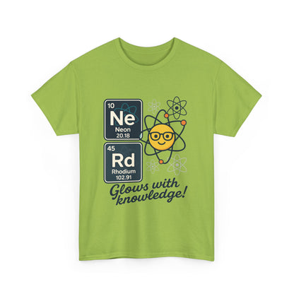 Funny Mens Nerd T-Shirt, NeRd Periodic Table Shirt, Glowing Knowledge Tee, Science Lover Gift, Chemistry Shirt, STEM Apparel, Science Tee