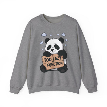 Panda Lazy Crewneck Sweatshirt - Funny Gift for Relaxation, Cute Animal Apparel for Cozy Days, Perfect for Fall and Winter