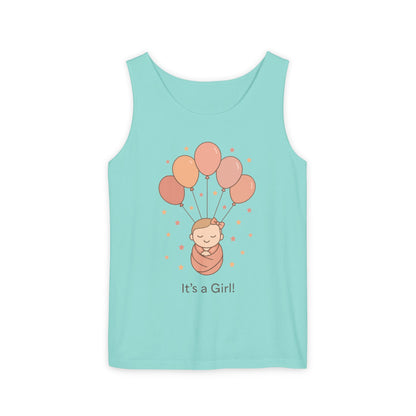 It's a Girl! Baby Shower Tank Top, Baby Girl Pregnancy Announcement Shirt, Gender Reveal Mom To Be Gift, Expecting Baby Shower Top
