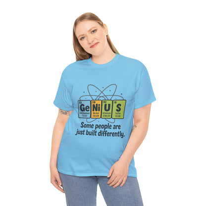 Funny Womens Genius T-Shirt, Periodic Table Nerd Shirt, Science Humor Tee, Gift for Nerds, Science Lovers Gift, Genius Science Tee