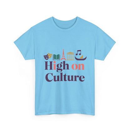 High on Culture Womens T-Shirt, Feminine Artistic Graphic Tee, Art Fashion