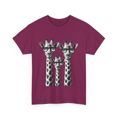 Cool Giraffes Unisex Tee, Fun Gift for Animal Lovers, Nature Enthusiasts, Safari Wildlife Lover Shirt