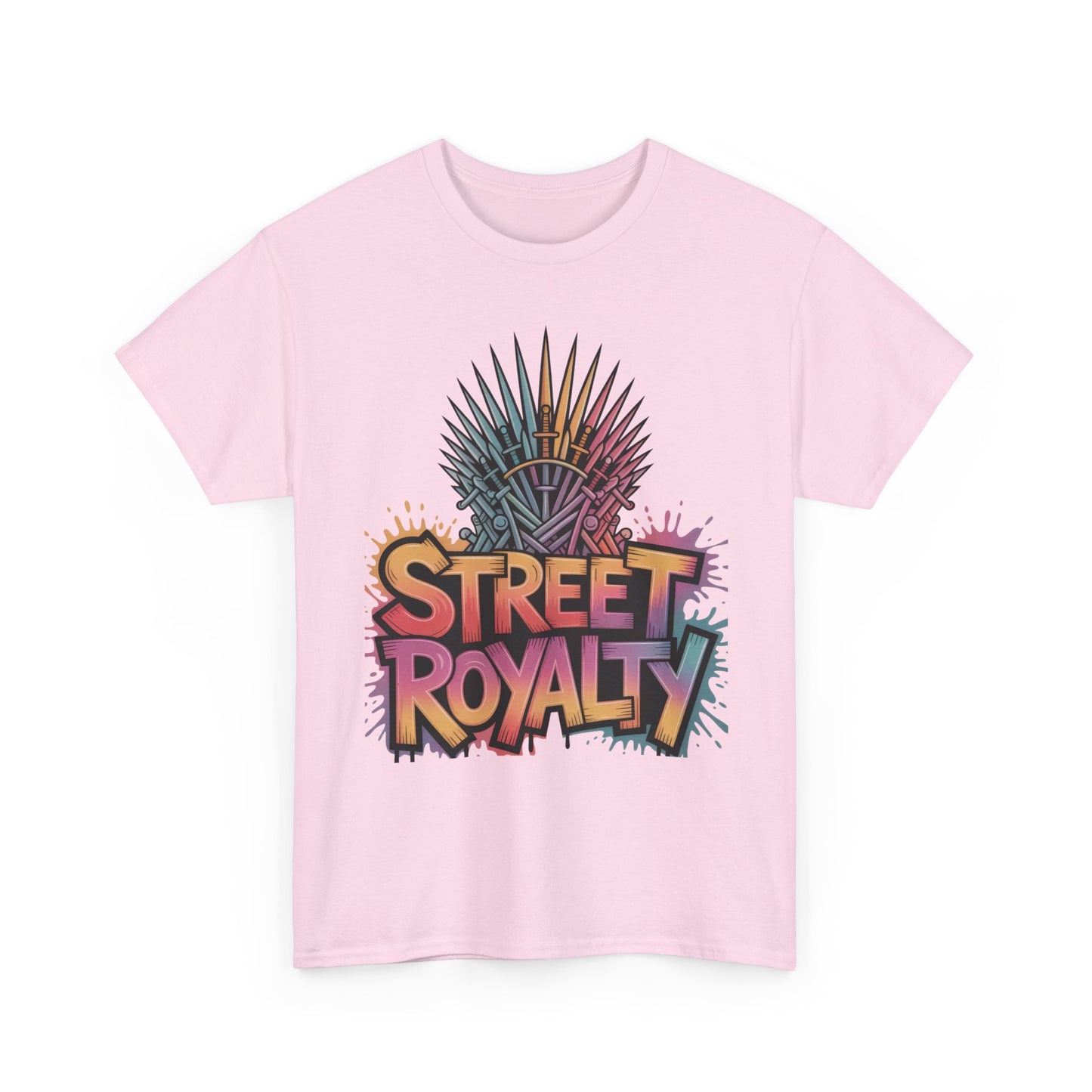 Street Royalty Women's T-Shirt, Graffiti Crown Graphic Tee, Urban Streetwear Top for Trendy Skater Girls