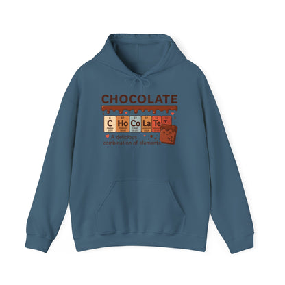 Chocolate Lover's Comfort Hoodie, Perfect Gift for Chemistry Lovers, Casual Wear, Sweet Treats Enthusiasts, Birthdays, Chemistry Students