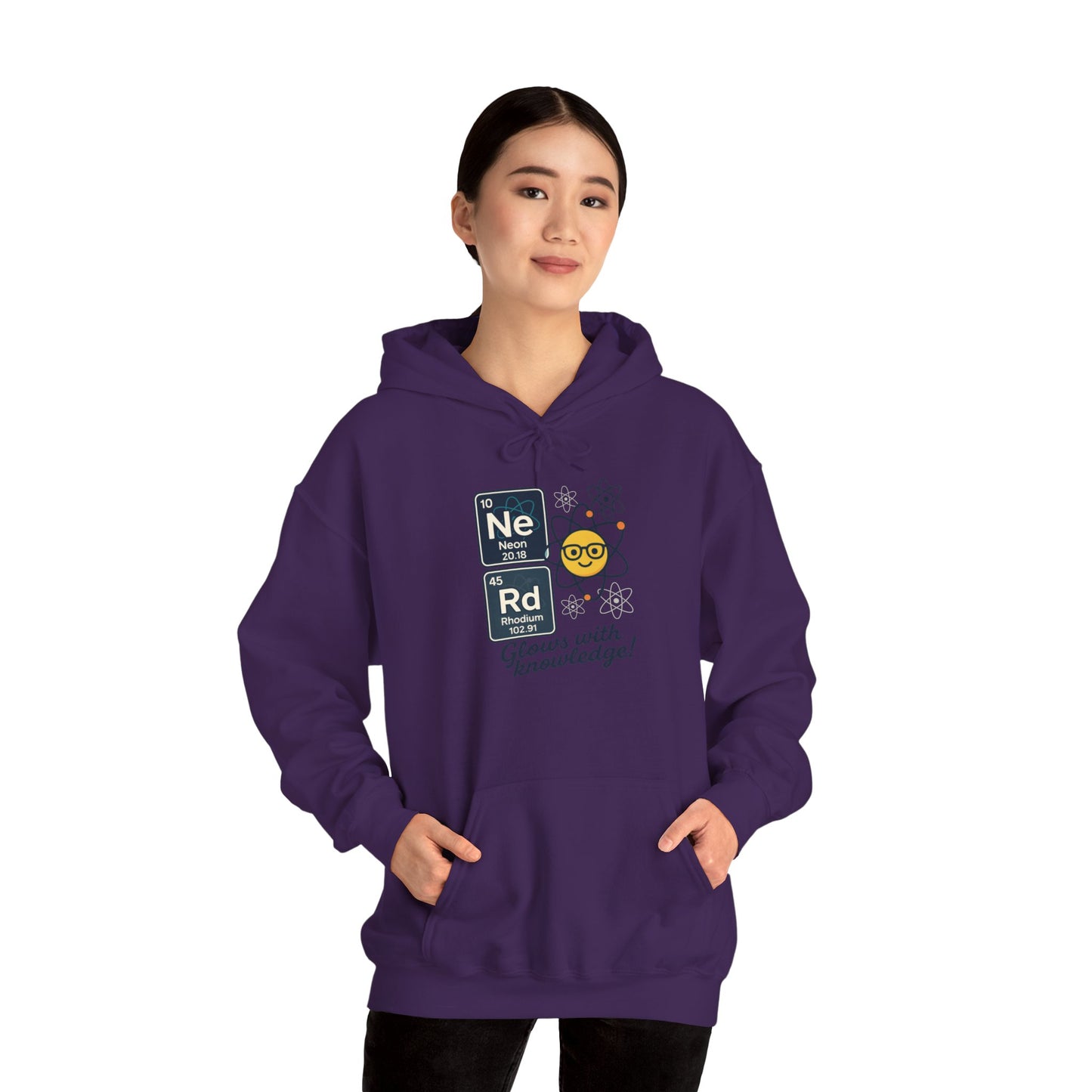 Nerd Hoodie for Women, Science Sweatshirt, Periodic Table Hoodie, STEM Gift for Her, Geek Gift, Science Lover Gift, College Student Clothing