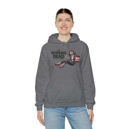 The Working Dead Women's Zombie Hoodie, Funny Office Meeting Sweatshirt, Halloween Zombie Top, Halloween Work Top