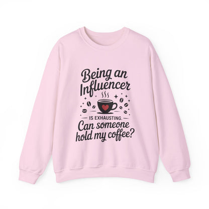 Social Media Humor Womens Sweatshirt, Funny Influencer Sweatshirt, instagram girl top, tiktok fashion, Perfect for Coffee Lovers