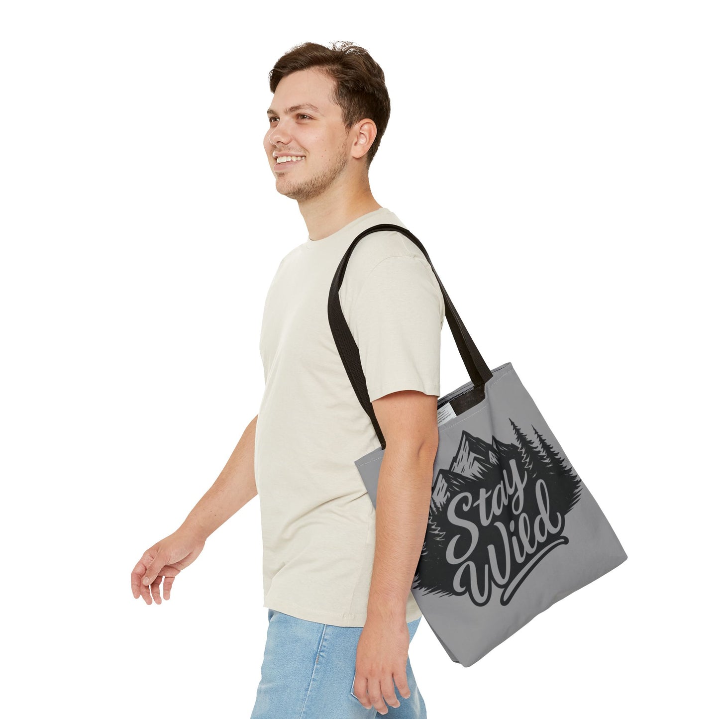 Stay Wild Tote Bag | Eco-friendly Shopping Bag, Adventure Tote, Outdoor Enthusiast Gift, Stylish Carryall, Perfect for Summer Adventures