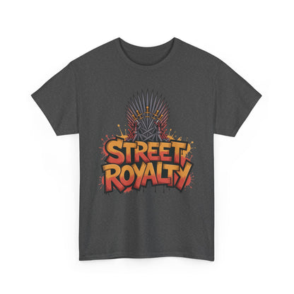 Street Royalty Men's T-Shirt, Graffiti Crown Graphic Tee, Urban Streetwear Top for Skaters and Hip Hop Style
