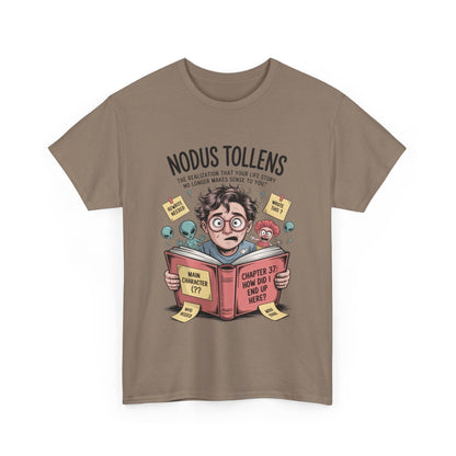 Nodus Tollens Men's T-Shirt, Men's Heavy Cotton Shirt, Latin Words, Moods & Modes, Self-Awareness, Quirky Humor Shirt