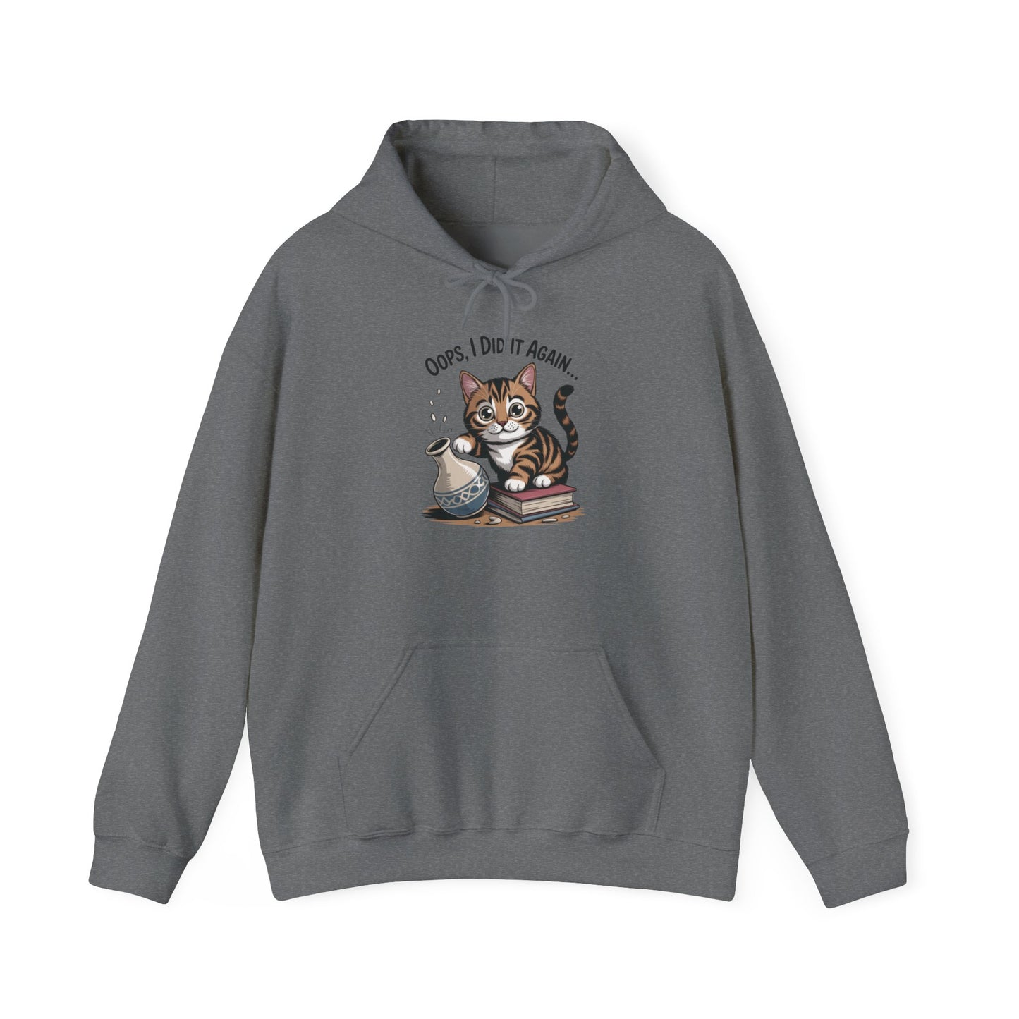 Cat Lover's Hoodie: Oops, I Did It Again, Funny Sweatshirt, Gifts for Animal Lovers, Cozy Hooded Sweatshirt, Pet Owner Apparel, Cute [...]