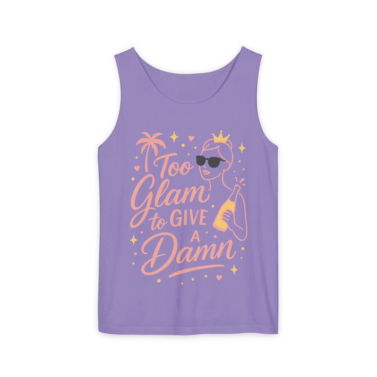 Too Glam to Give a Damn Bridal Party Tank Top, Bachelorette Party Tee, Bridesmaid Wedding Tee, Hen Party Top, Bridal Shower,Bridesmaids Gift