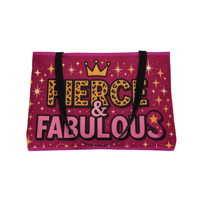 Chic Weekender Tote Bag - Fierce & Fabulous Design, Beach Bag, Travel Tote, Shopping Bag, Gift for Her, Stylish Handbag