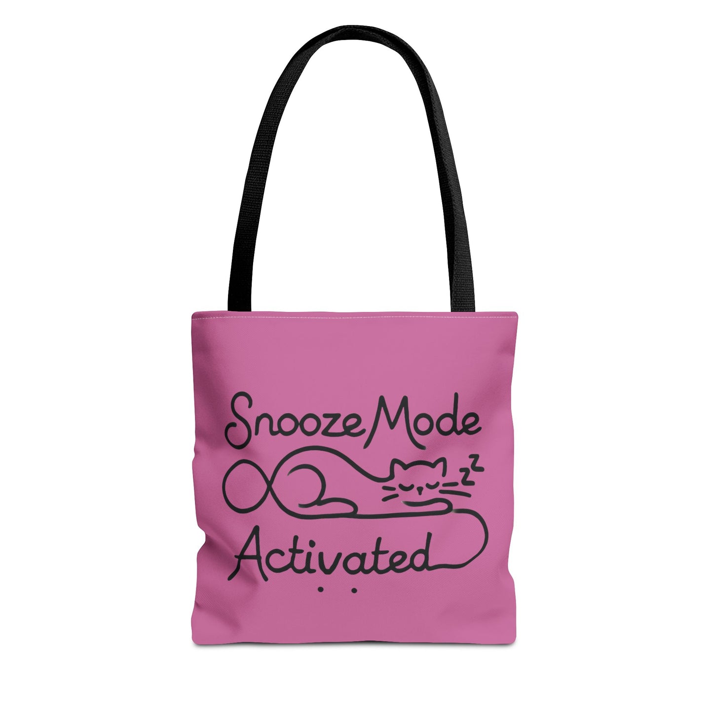 Sleepy Cat Tote Bag - Snooze Mode Activated, Cute Cat Lover Gift, Lounge Essential, Beach, Grocery, Everyday Use, Beach Weekender Bag