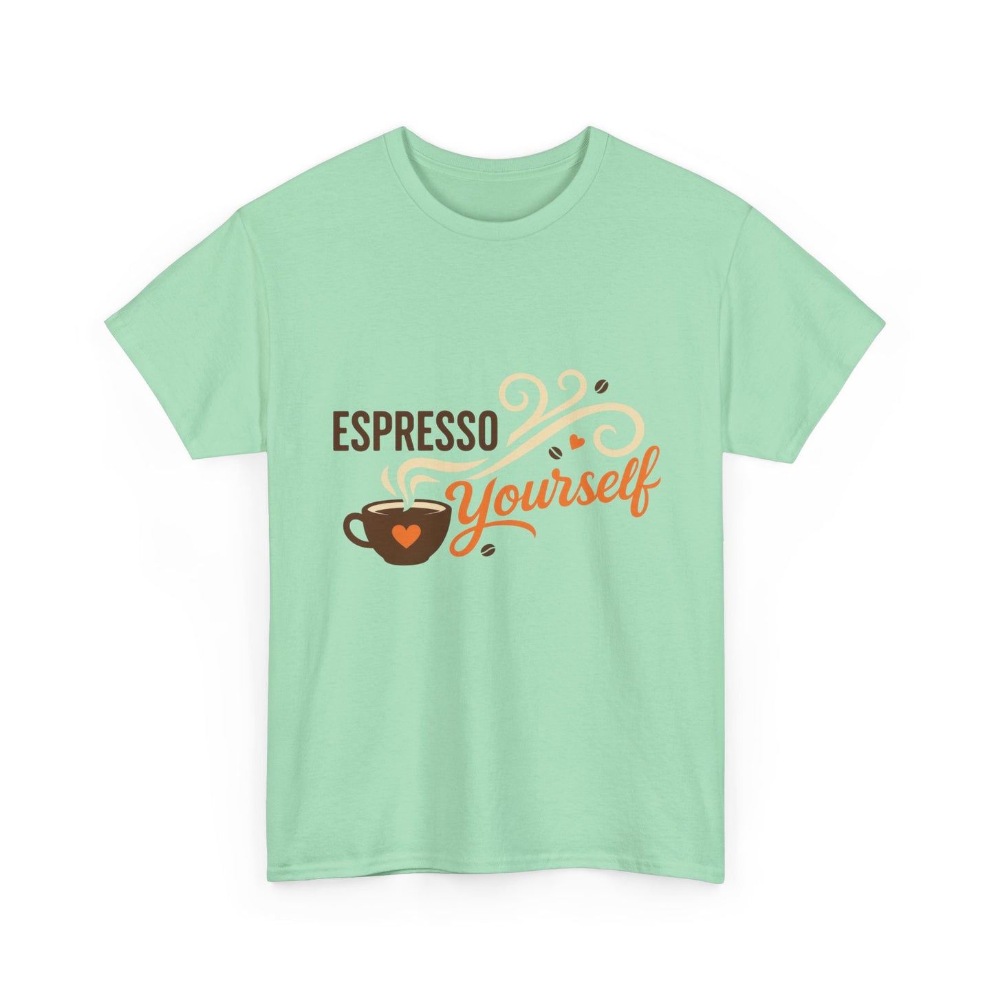 Espresso Yourself Coffee Lover Womens T-Shirt, Funny Barista Graphic Tee Gift