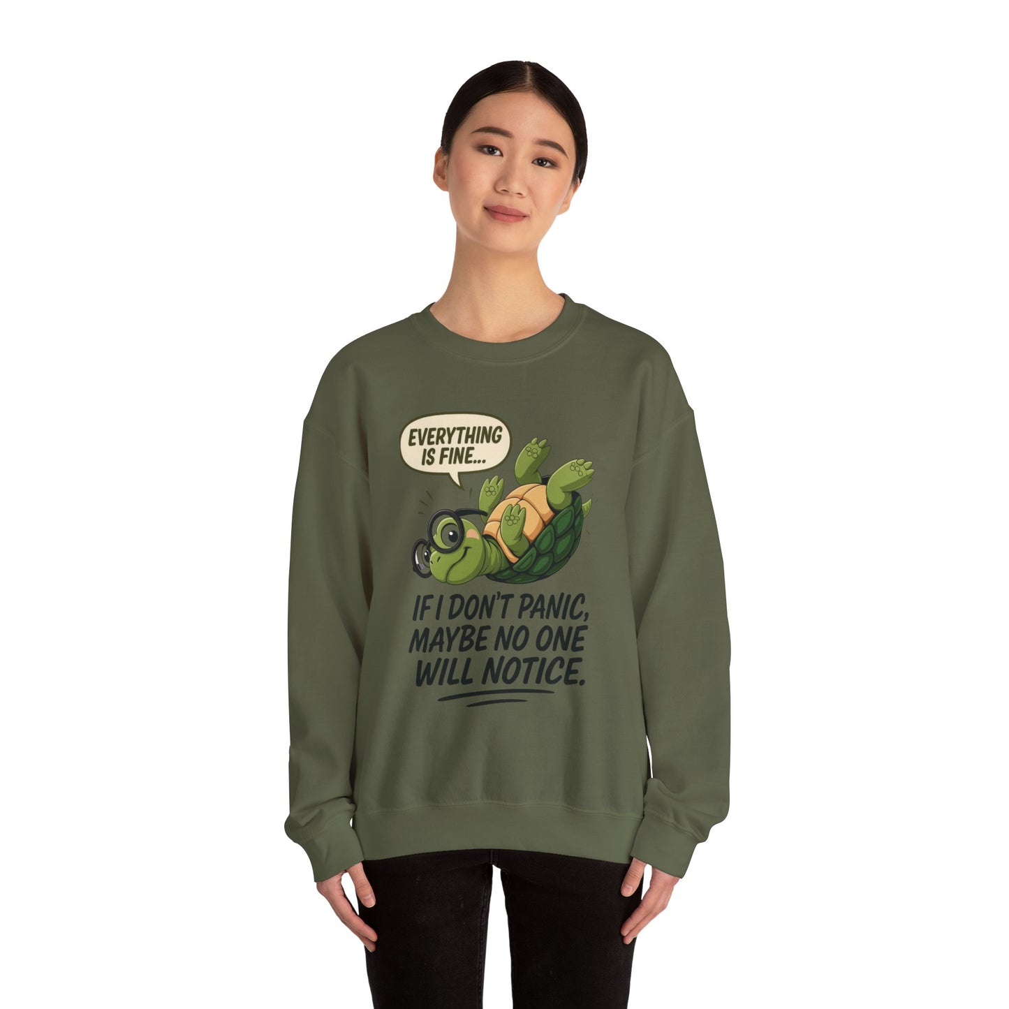 Casual Humor Unisex Sweatshirt, Perfect Gift for Anxiety Relief, Social Anxiety Joke, Quirky Graphic Sweatshirt, Introvert Humor Gift
