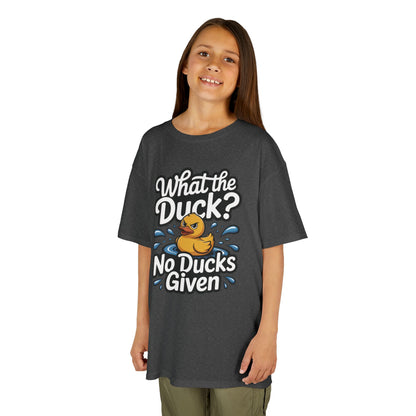 Funny Teen Duck Shirt, Kids Humor Tee, What The Duck Meme Tee, No Ducks Given Youth Tee, Sarcastic Rubber Duck Shirt, Cool Gift For Teens