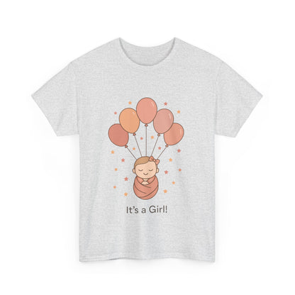 Its a Girl Maternity T-Shirt, Baby Girl Pregnancy Announcement Shirt,Mom To Be Gift, Gender Reveal Tee, Baby Shower Top, Gender Reveal Party