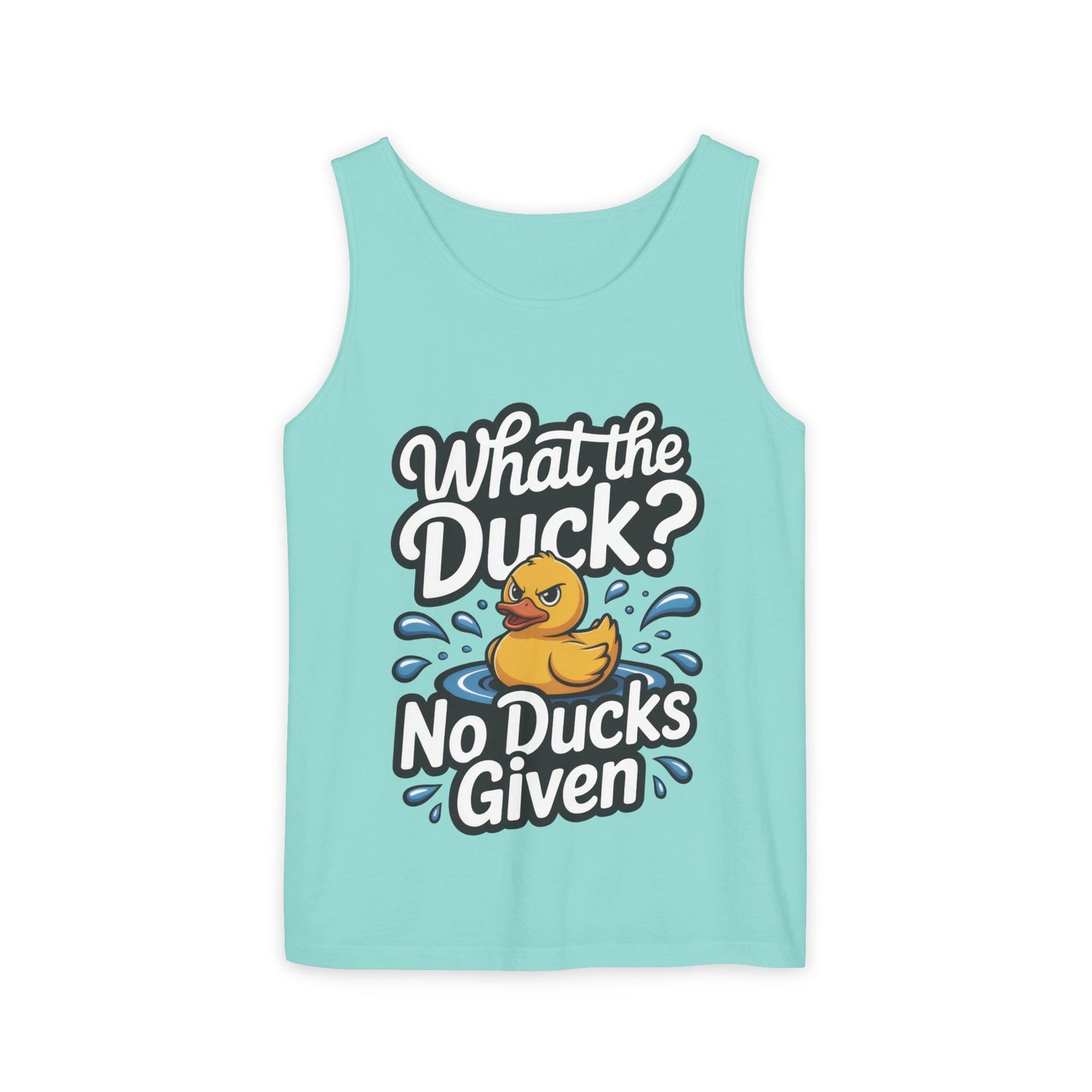 What The Duck Funny Womens Tank Top, No Ducks Given Tee, Sarcastic Duck Tee, Rubber Duck Graphic Tank, Humor Gift For Her,Beach Party Outfit