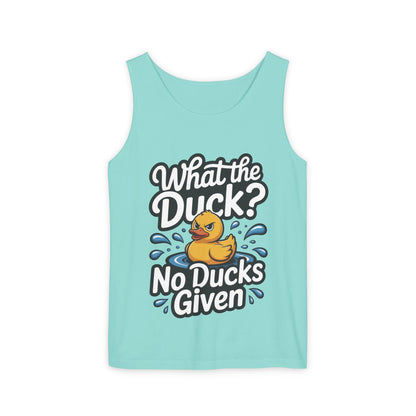 What The Duck Funny Womens Tank Top, No Ducks Given Tee, Sarcastic Duck Tee, Rubber Duck Graphic Tank, Humor Gift For Her,Beach Party Outfit