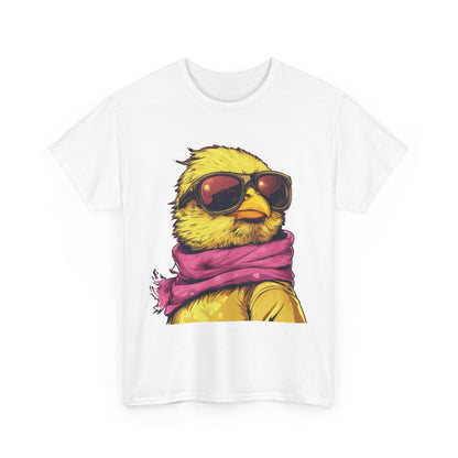 Chic Cool Chick T-Shirt, Unisex Heavy Tee, Funny Animal Tee, Trend Chick Graphic T-Shirt Gift