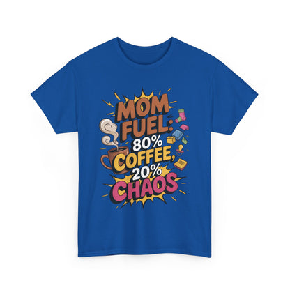 Funny Mom Fuel Coffee Tee, Gifts for Moms, Mother's Day Gift, Coffee Lover Shirt, T-Shirt for Coffee Loving Moms, Tired Mom Life Tee