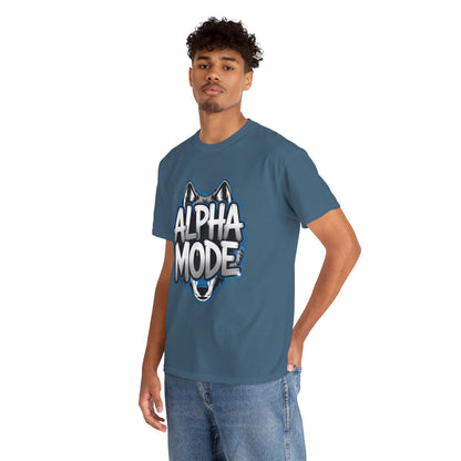 Alpha Mode Wolf Graphic Mens T-Shirt Streetwear, Alpha Tee, Wolf Tee, Street Tee, Wolf Art