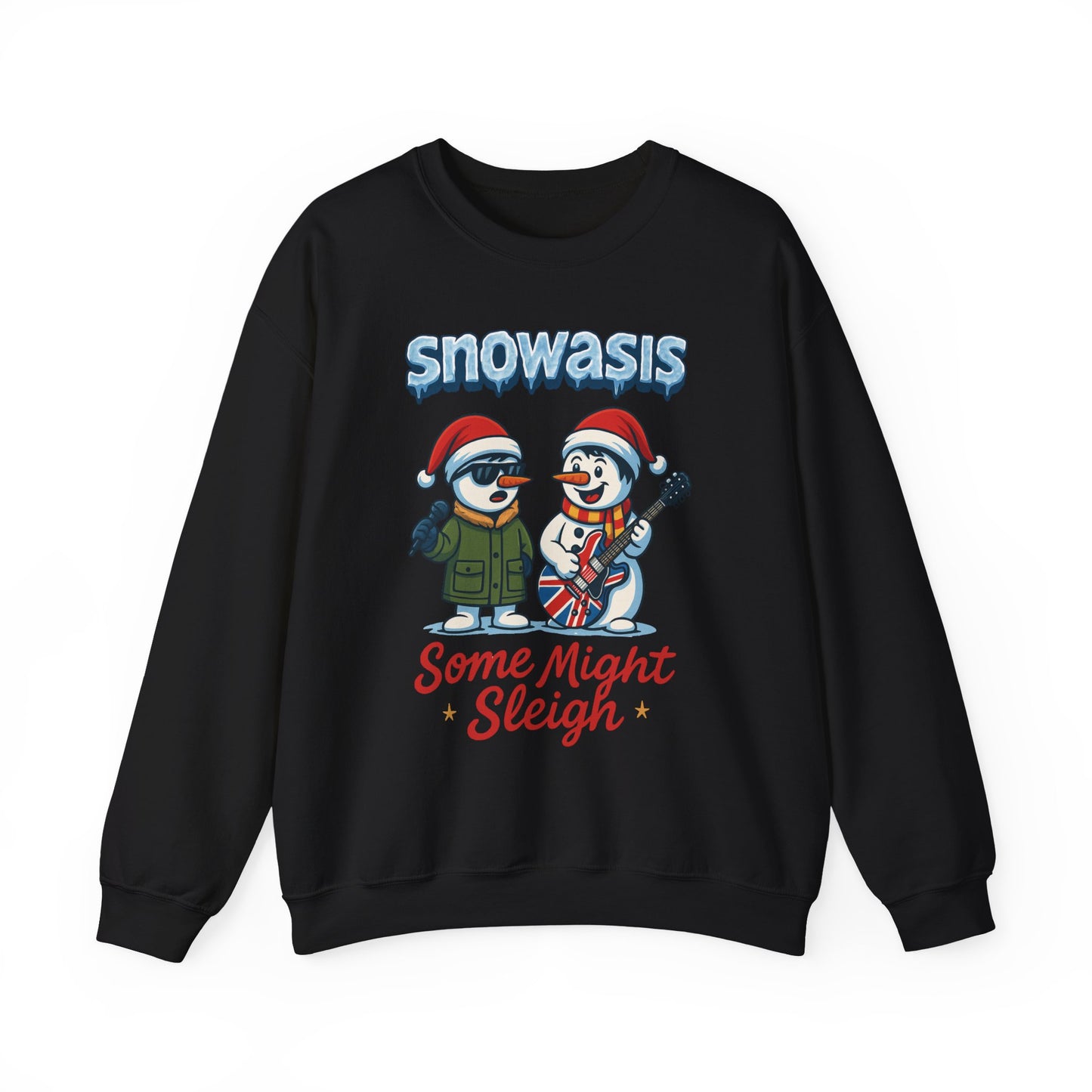 Snowasis Some Might Sleigh Women's Christmas Sweatshirt, Funny Retro Holiday Jumper