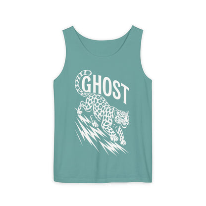 Ghost Leopard Mens Tank Top, Cool Graphic Shirt for Summer, Beach Days, Festivals, Gifts, Casual Wear