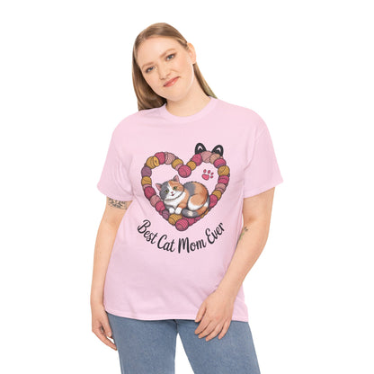 Best Cat Mom Ever T-Shirt, Cat Lover Gift, Pet Mom Shirt, Funny Animal Apparel, Cute Gift for Cat Moms, Gift for Cat Lovers, Kitty Mom Shirt