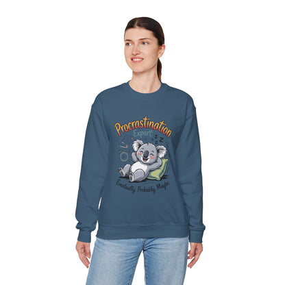Procrastination Expert Womens Sweatshirt, Funny Crewneck, Cozy Gift for Students, Lazy Day Apparel, Womens Sweatshirt for Relaxation