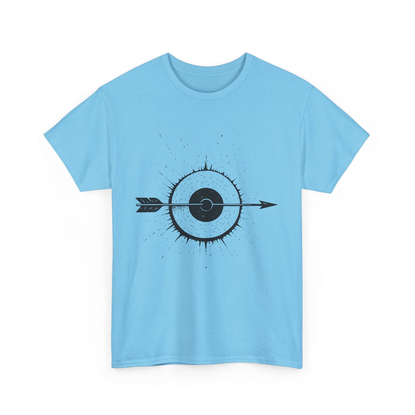 Artistic Arrow Graphic Unisex Cotton Tee, Motivational Shirt, Casual Wear, Gift for Him/Her, Trendy Fashion