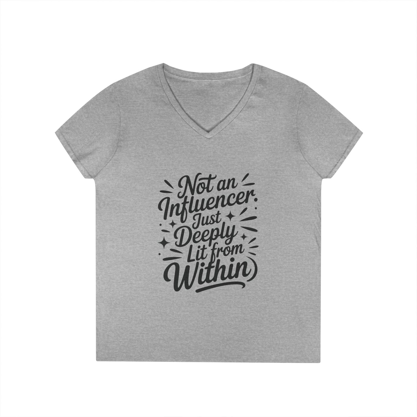 Funny Womens V-Neck Top, Sarcastic Tee, influencer tee, instagram girl tee, witty girl shirt, tiktok fashion, Gym Shirt, Summer Top