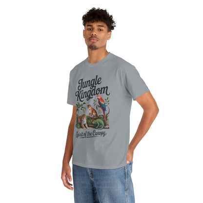 Mens Jungle Kingdom Tee - Nature Lover T-Shirt, Animal Graphic Tee, Eco-Friendly Gift, Summer Fashion, Adventure Outfit