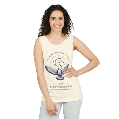 Air Elemental Seal Tank Top, Clarity & Spiritual Freedom Symbol Tee, Unisex Elemental Shirt, Vision Totem Gift, Spiritual Gift