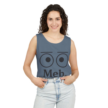 Womens Funny Graphic Tank Top with 'Meh. Wow... so exciting' Quote, Casual Wear, Summer Apparel, Gift for Friends, Humor Tank