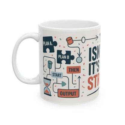 Funny OCD Strategy Mug, Organized Chaos Coffee Cup, Productivity Gift for Planners, Workflow Humor Mug, Office Desk Motivation, Fun Mug