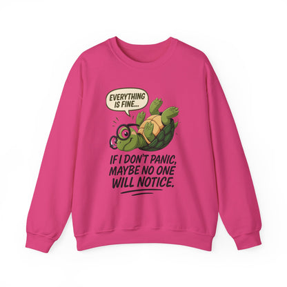 Casual Humor Unisex Sweatshirt, Perfect Gift for Anxiety Relief, Social Anxiety Joke, Quirky Graphic Sweatshirt, Introvert Humor Gift