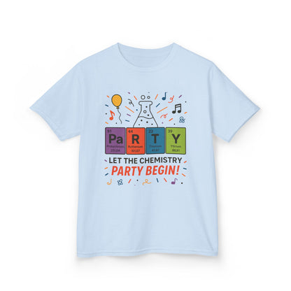Kids' Chemistry Party T-Shirt, Periodic Table Tee, Funny Science Shirt for Boys & Girls, Science Tee, Unique Educational Apparel