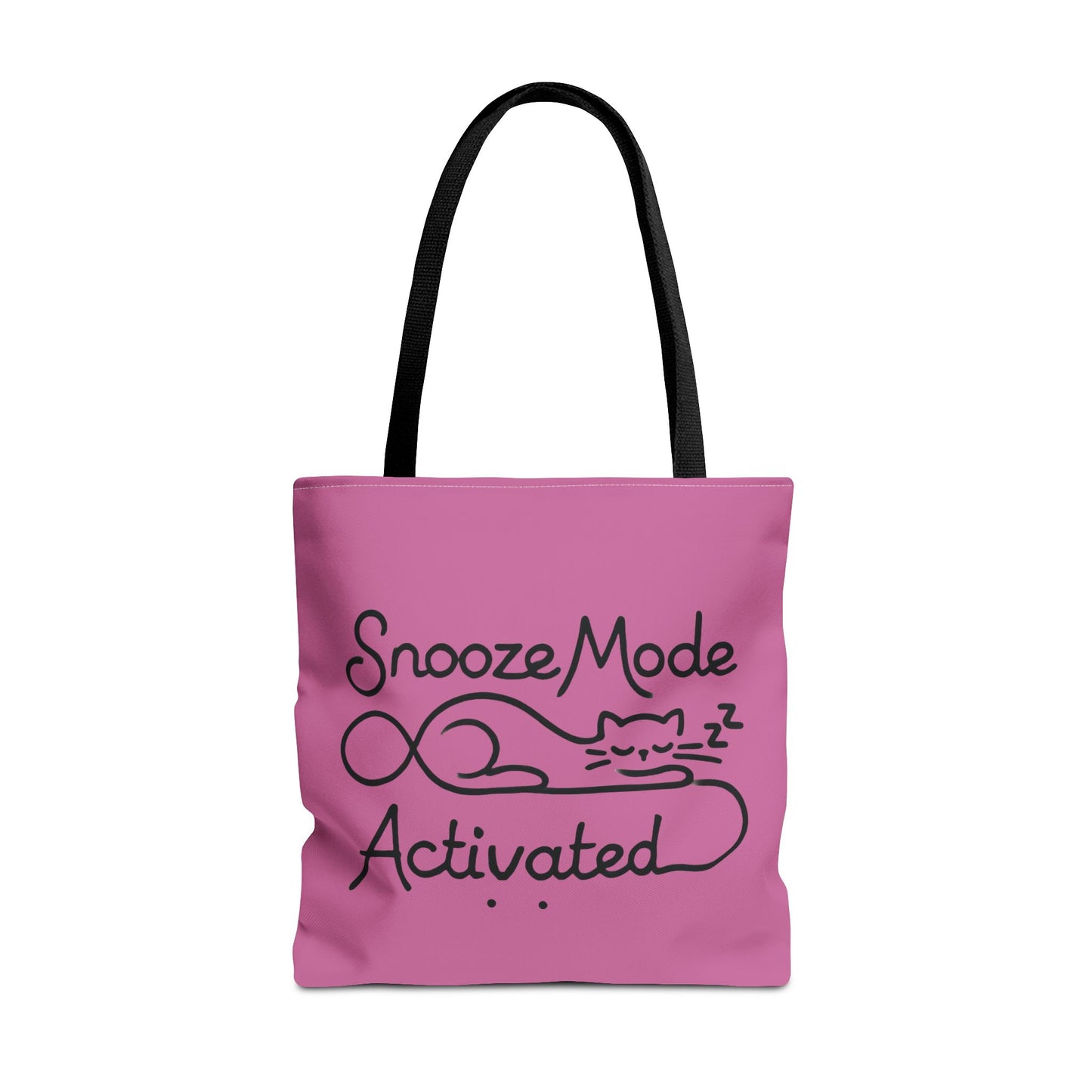 Sleepy Cat Tote Bag - Snooze Mode Activated, Cute Cat Lover Gift, Lounge Essential, Beach, Grocery, Everyday Use, Beach Weekender Bag