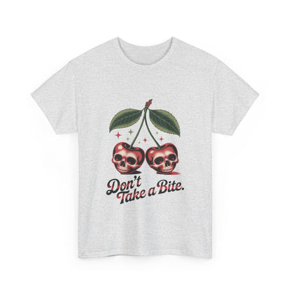 Skull Cherry Womens Graphic Tee, Edgy Tee, Unique Gift, Halloween Apparel, Cute Gothic Fruit Graphic Tee for Women, Funny Dark Style Shirt