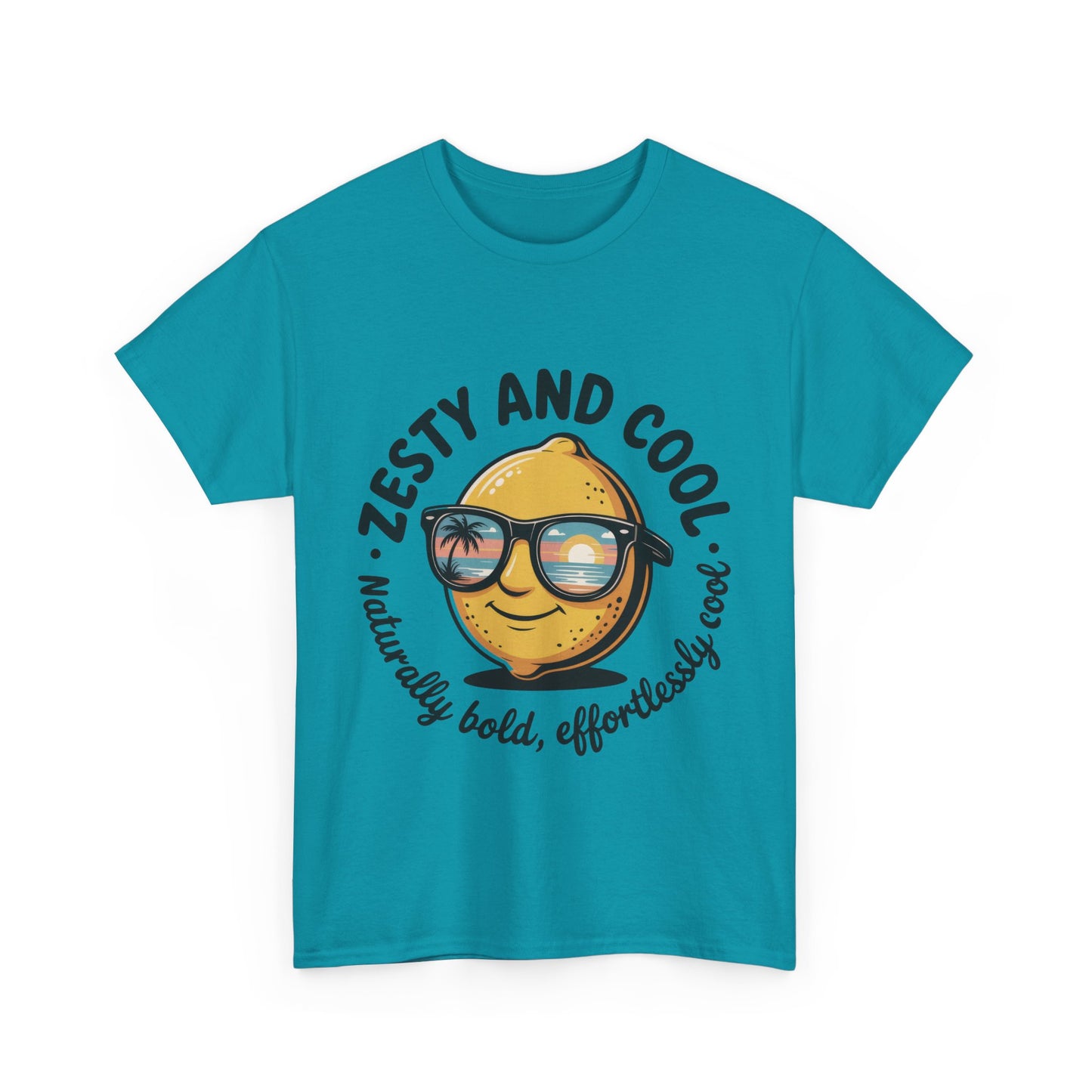 Zesty and Cool Mens Tee, Stylish Casual Shirt, Summer Outing Apparel, Fun Gift for Friends, Lemon Graphic T-Shirt, Birthday Present Idea