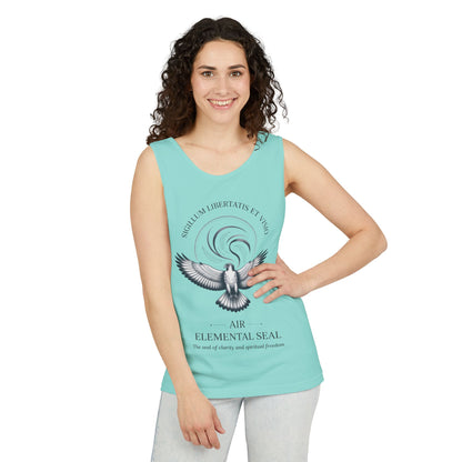 Air Elemental Seal Tank Top, Clarity & Spiritual Freedom Symbol Tee, Unisex Elemental Shirt, Vision Totem Gift, Spiritual Gift