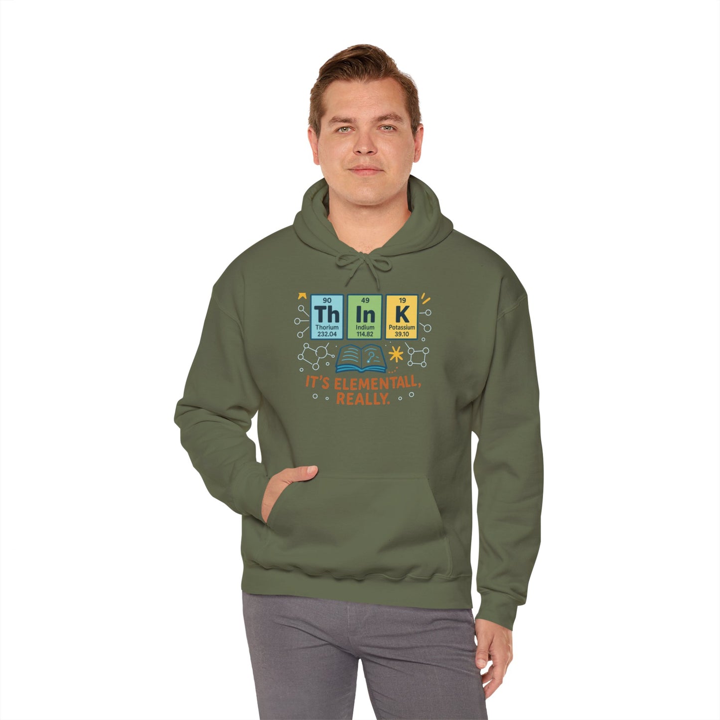 Science Hoodie for Men, Funny Nerd Hoodie, Element of Humor Sweatshirt, Science Lover Gift for Him, Chemistry Lover Gift